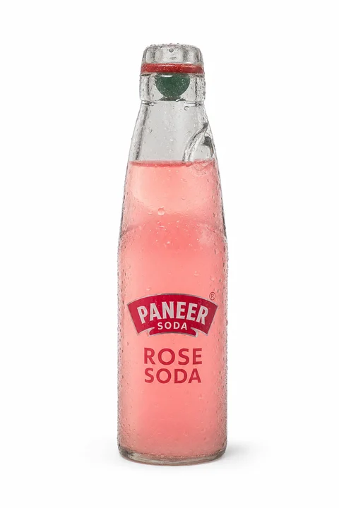 Master Goli Soda Paneer Rose flavour bottle